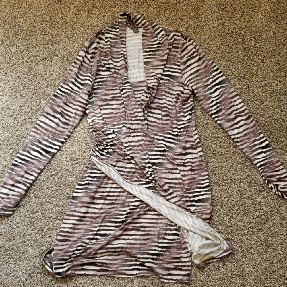 Tommy Bahama Faux Wrap Animal Print Dress-XL